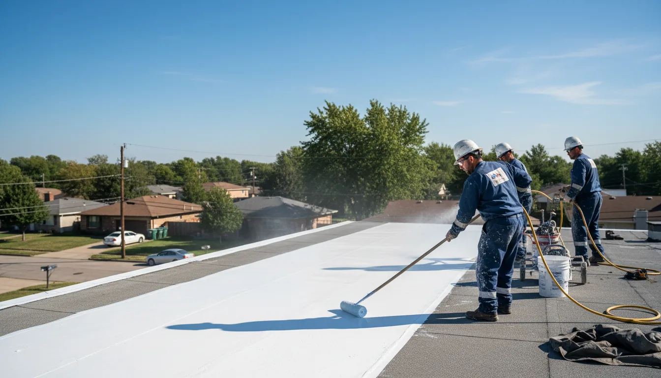 Commercial roof coating in Parkman, OH near me